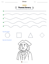 Thomas Savery printable worksheet preview