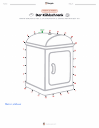 Der Kühlschrank druckbare Arbeitsblatt Vorschau