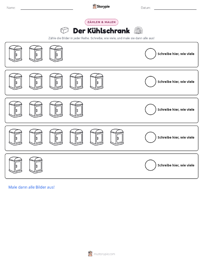Zählen & Ausmalen