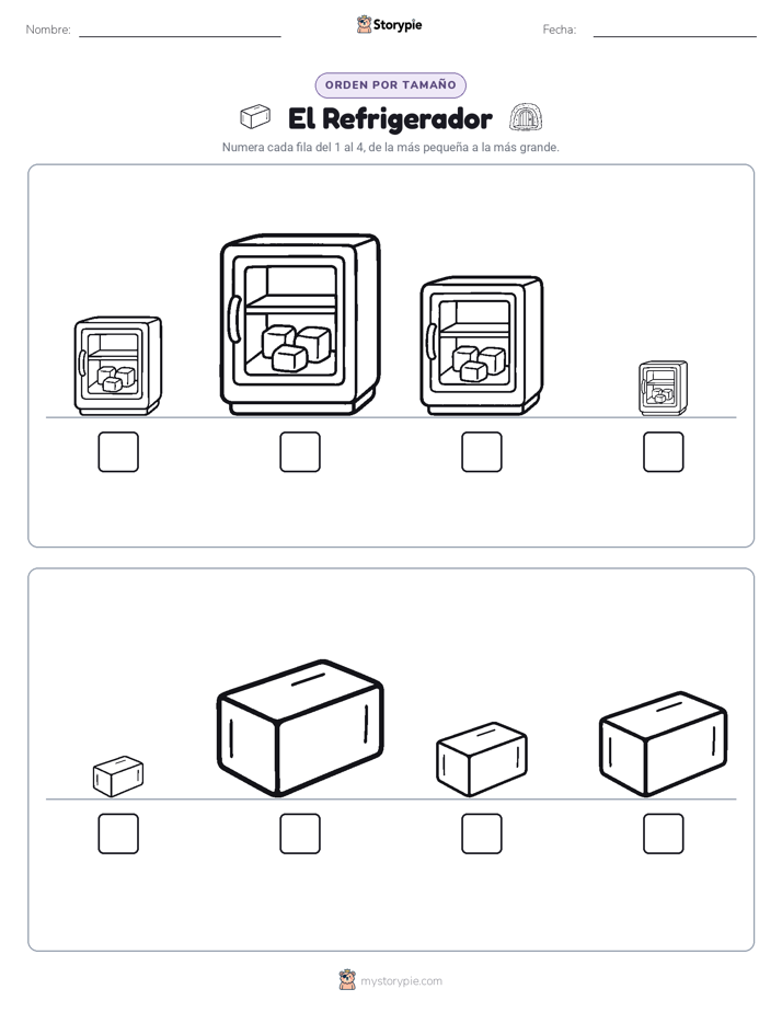 Orden de Tamaños