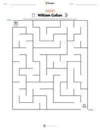 William Cullen afdrukbare werkblad voorbeeld
