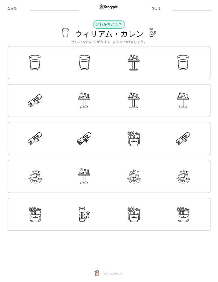 異なるものを見つけよう