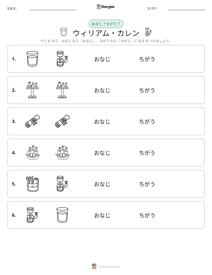 同じか違うか