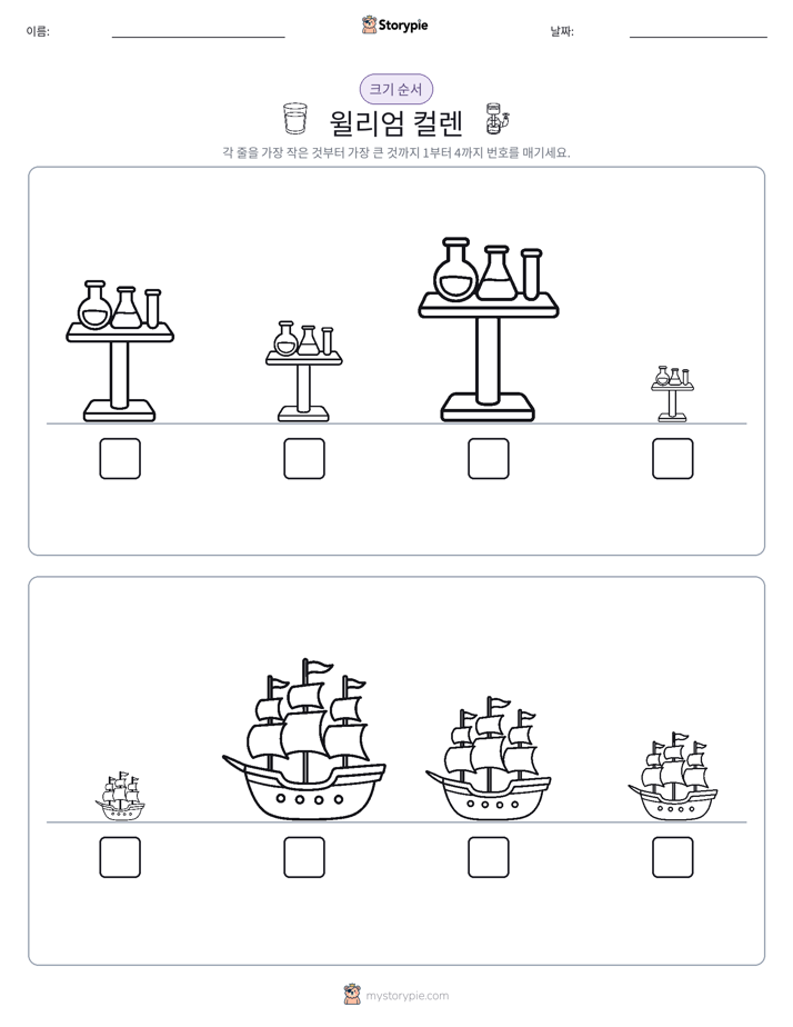 크기 순서