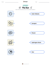 The Sun printable worksheet for kids
