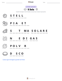 Anteprima della scheda stampabile di Il Sole