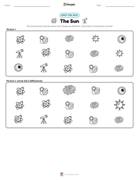 The Sun printable worksheet preview