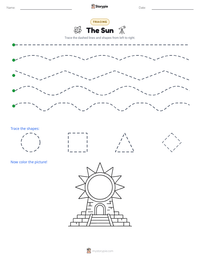 The Sun printable worksheet preview