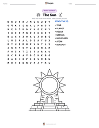 The Sun printable worksheet preview
