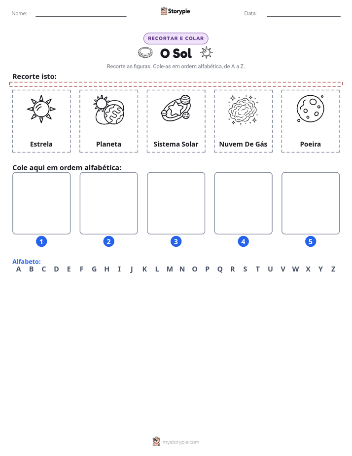 Recortar & Colar Alfabeto