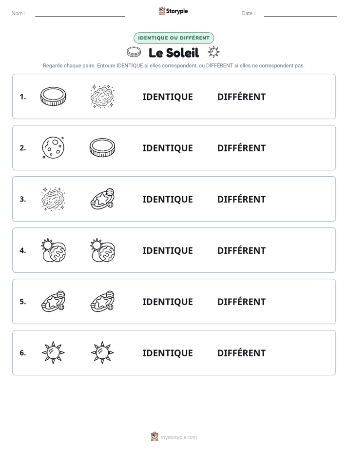 Identique ou Différent