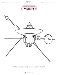 Vista previa de la hoja de trabajo imprimible de Voyager 1