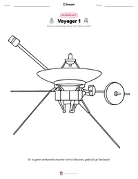 Voyager 1 afdrukbare werkblad voorbeeld