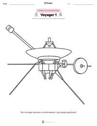 Podgląd drukowalnego arkusza ćwiczeń Voyager 1