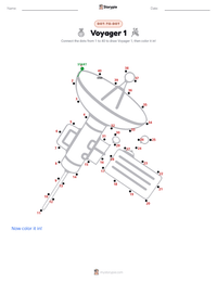 Voyager 1 printable worksheet preview