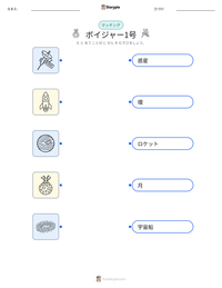 ボイジャー1号 の印刷可能ワークシートプレビュー