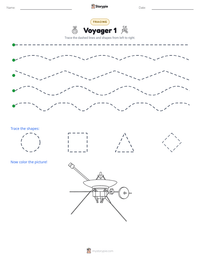Voyager 1 printable worksheet preview