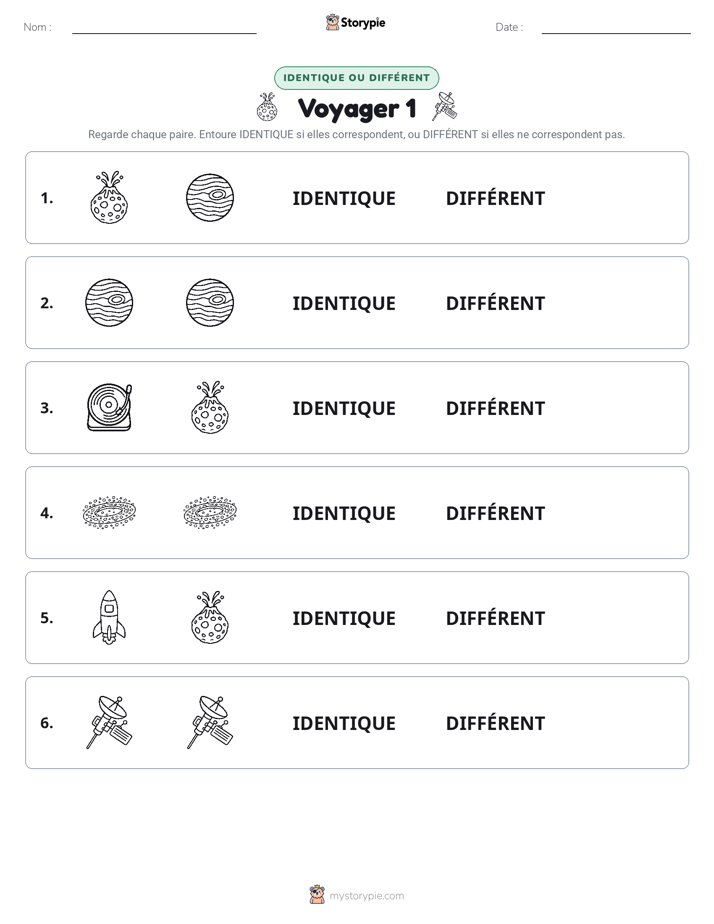 Identique ou Différent