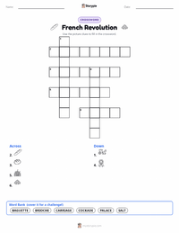 French Revolution printable worksheet preview