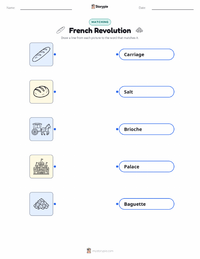 French Revolution printable worksheet for kids