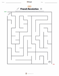 French Revolution printable worksheet preview