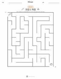 프랑스 혁명 인쇄 가능한 워크시트 미리보기