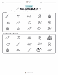 French Revolution printable worksheet preview