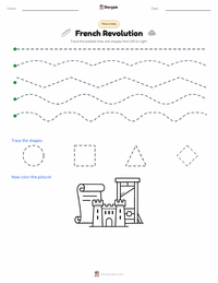 French Revolution printable worksheet preview