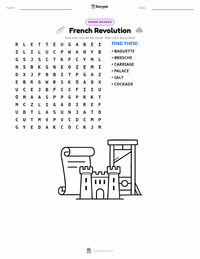 French Revolution printable worksheet preview
