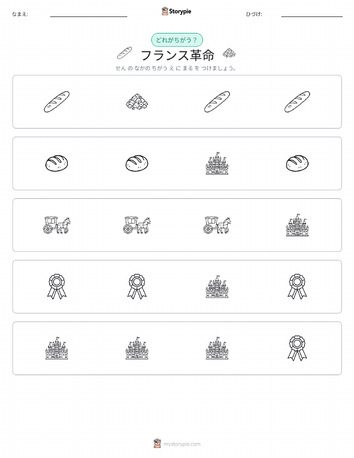 異なるものを見つけよう
