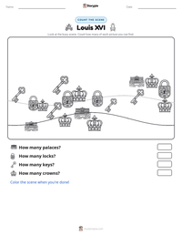 Louis XVI printable worksheet preview