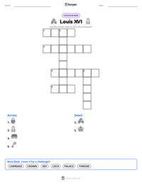 Louis XVI printable worksheet preview