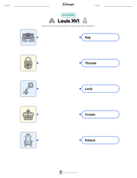 Louis XVI printable worksheet preview