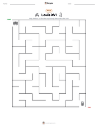 Louis XVI printable worksheet preview