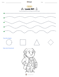 Louis XVI printable worksheet preview