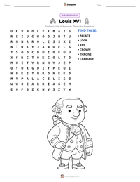 Louis XVI printable worksheet preview