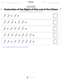 Declaration of the Rights of Man and of the Citizen printable worksheet preview