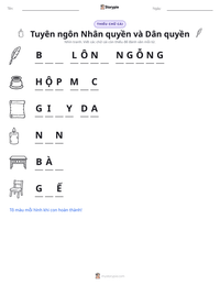 Xem trước tài liệu in sẵn Tuyên ngôn Nhân quyền và Dân quyền
