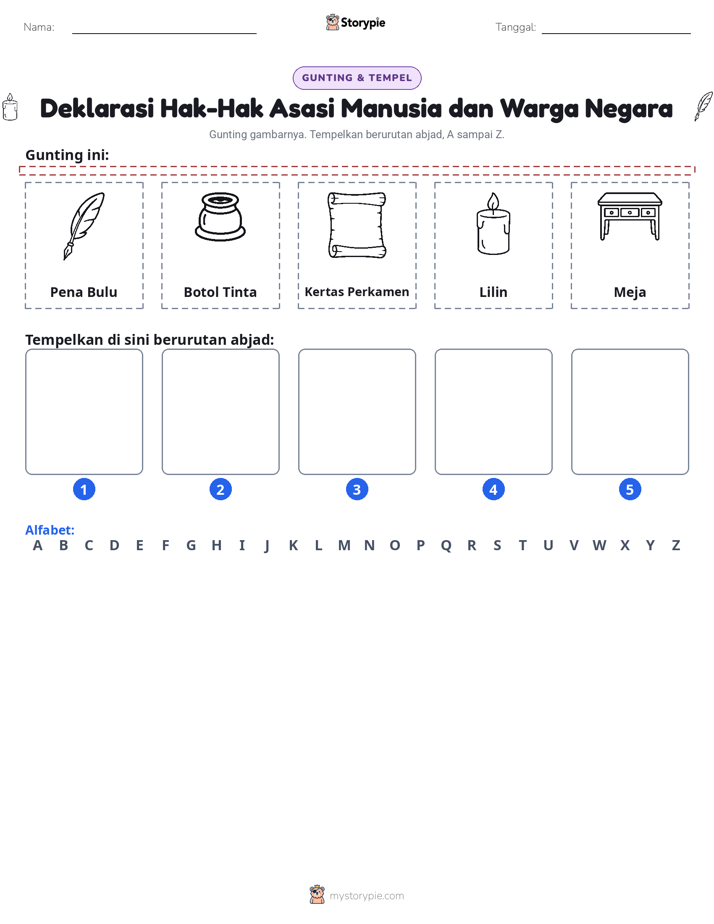 Potong & Tempel Huruf