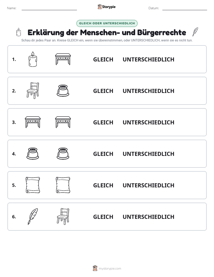 Gleich oder Anders