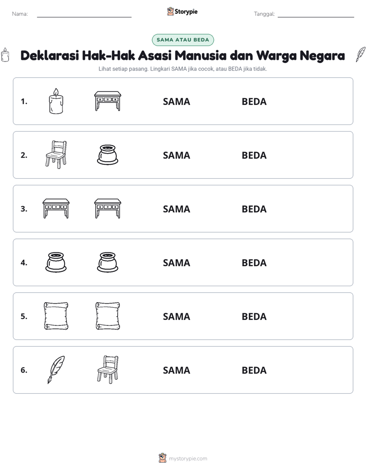 Sama atau Berbeda