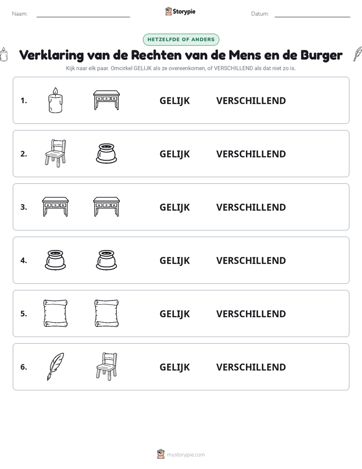 Zelfde of Verschillend