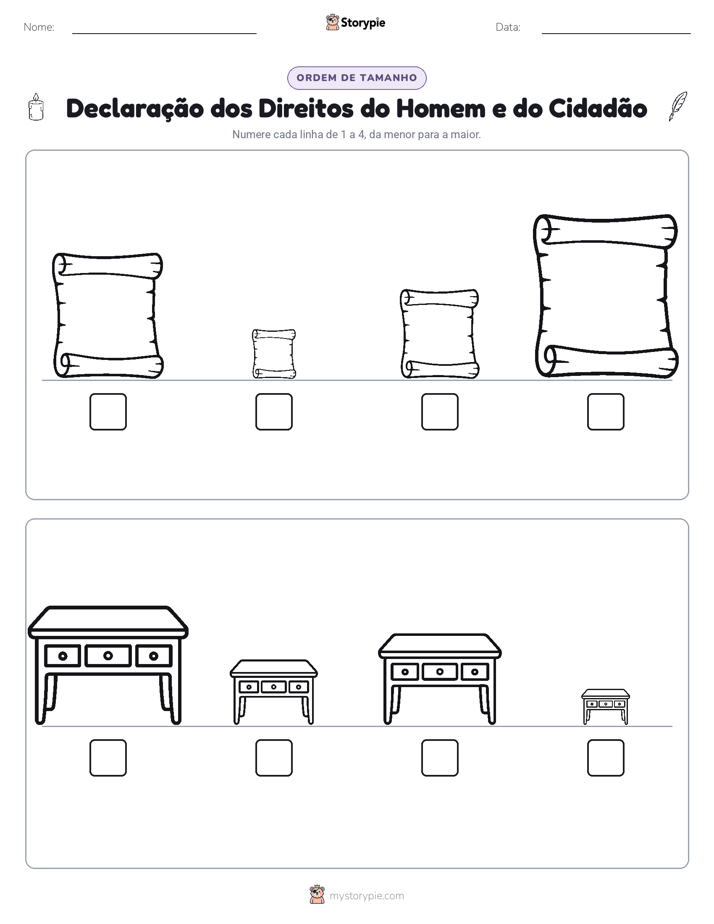Ordem de Tamanho