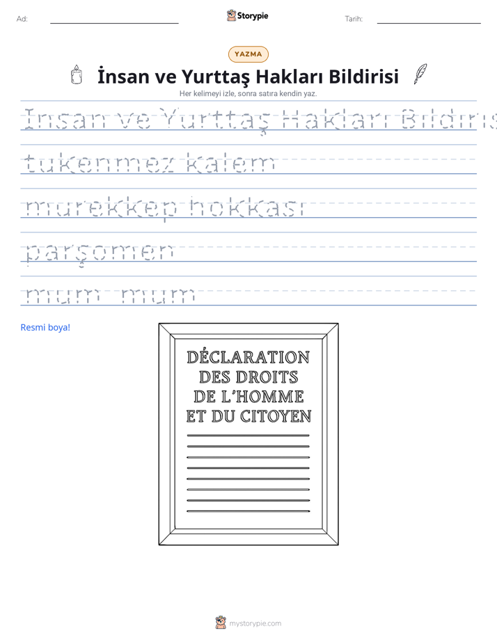 Yazma Pratiği