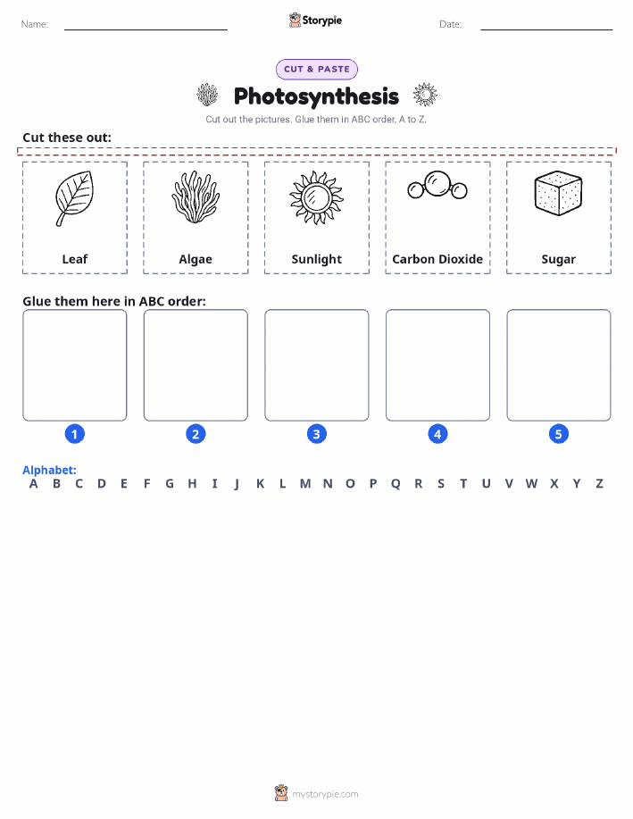 Cut & Paste Alphabet