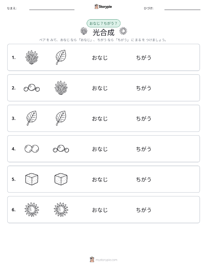 同じか違うか