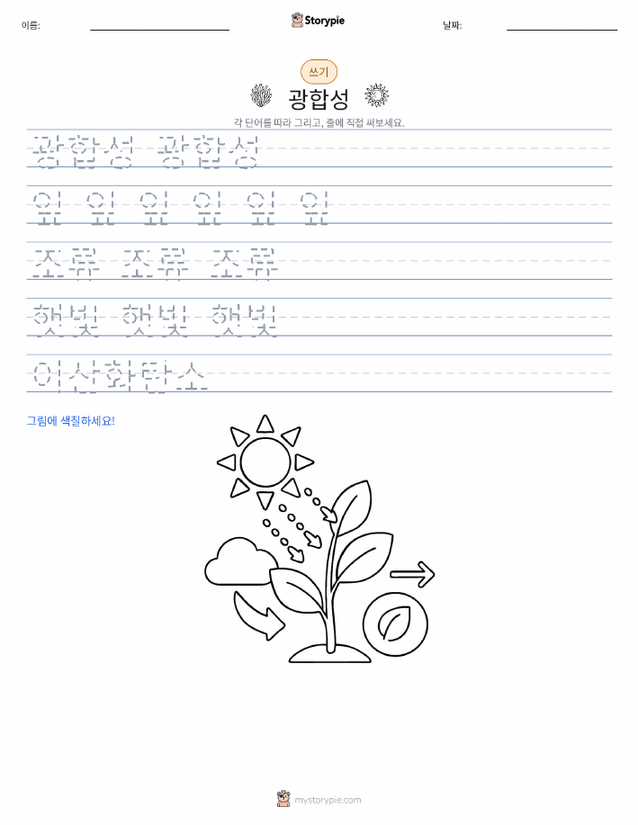 쓰기 연습