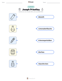 Joseph Priestley druckbare Arbeitsblatt Vorschau