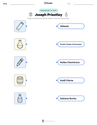 Podgląd drukowalnego arkusza ćwiczeń Joseph Priestley