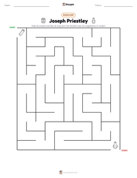 Joseph Priestley afdrukbare werkblad voorbeeld